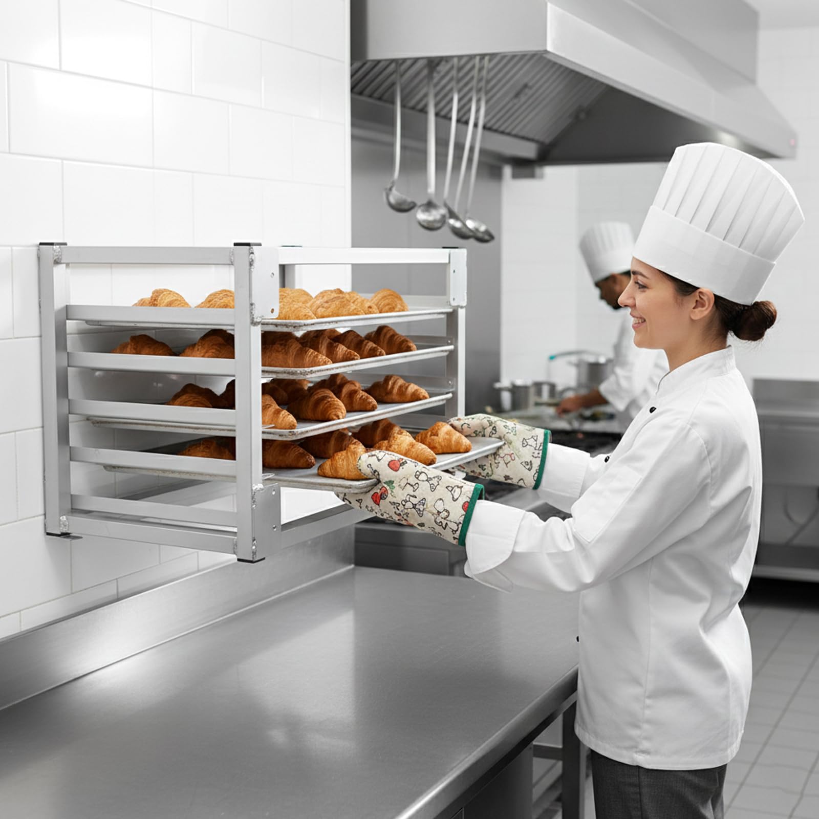 Estante de pared Garvee para bandejas de panadería